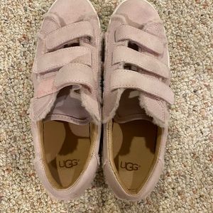 UGG Australian Alix spill seam sneakers. Size 8.  Color is seashell pink.